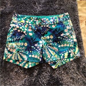 Lilly  Pulitzer Blue and Green Women's Shorts